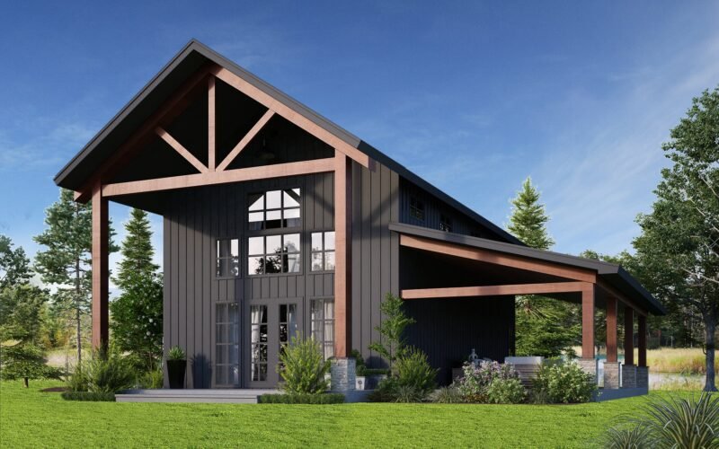 The Black Velvet Steel Barndo House Kit – Tiny Homes