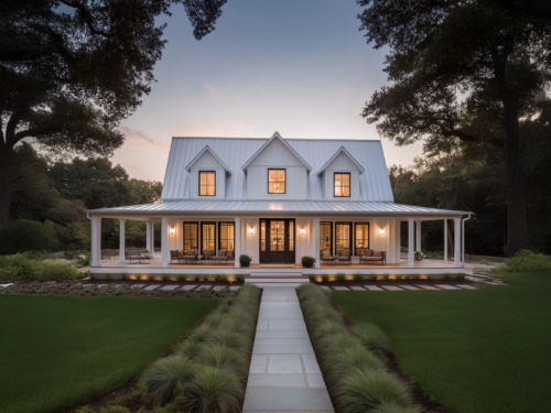 The White Oak Farmhouse Steel Barndo House Kit